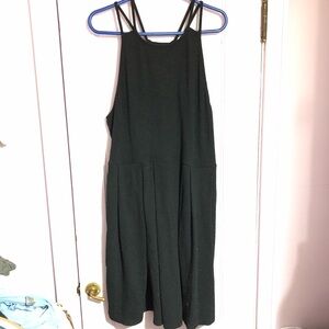 SO black knit skater dress